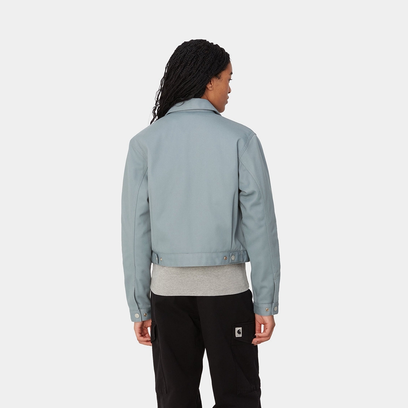 Blue Women Carhartt Module Script Jackets | UOC-657940