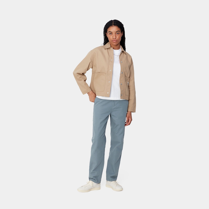 Blue Women Carhartt Pierce Pants | GBA-672041