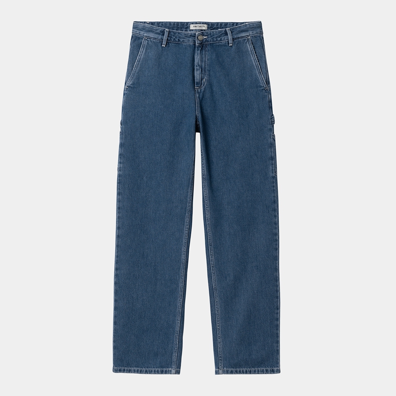 Blue Women Carhartt Pierce Straight Pants | TLQ-083427