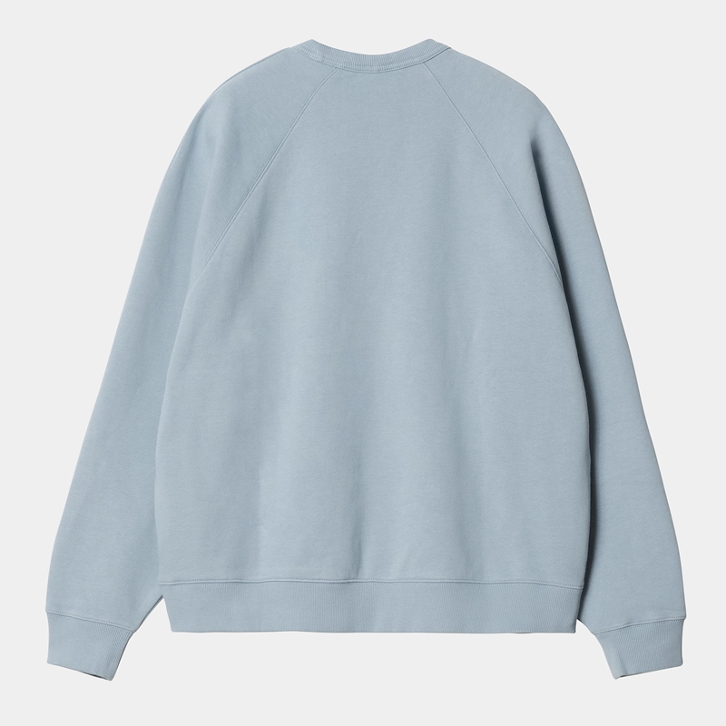 Blue Women Carhartt Signature Sweatshirt | YEF-475368