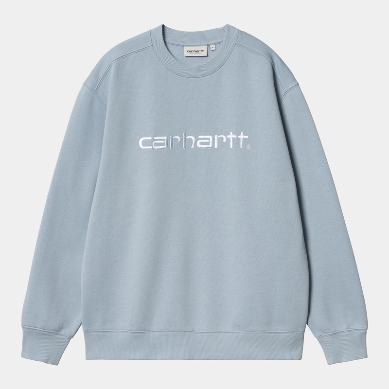 Blue Women Carhartt W' Sweatshirt | TIF-687231