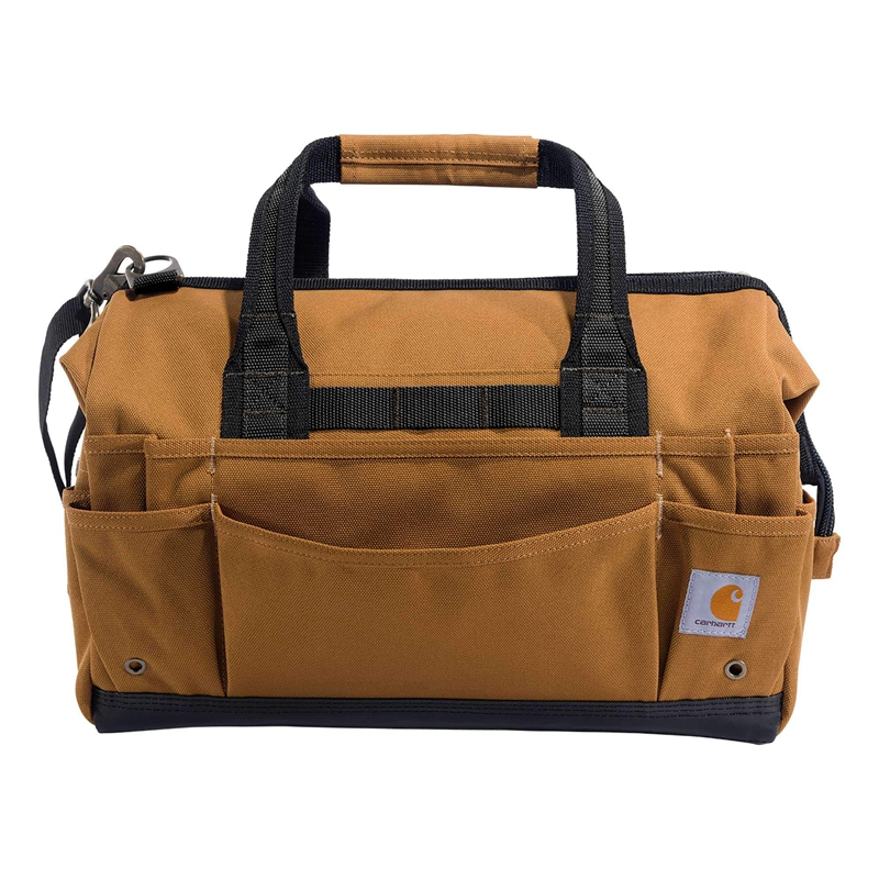 Brown Men Carhartt 16-Inch 30 Pocket Heavyweight Tool Bags | RPI-261958