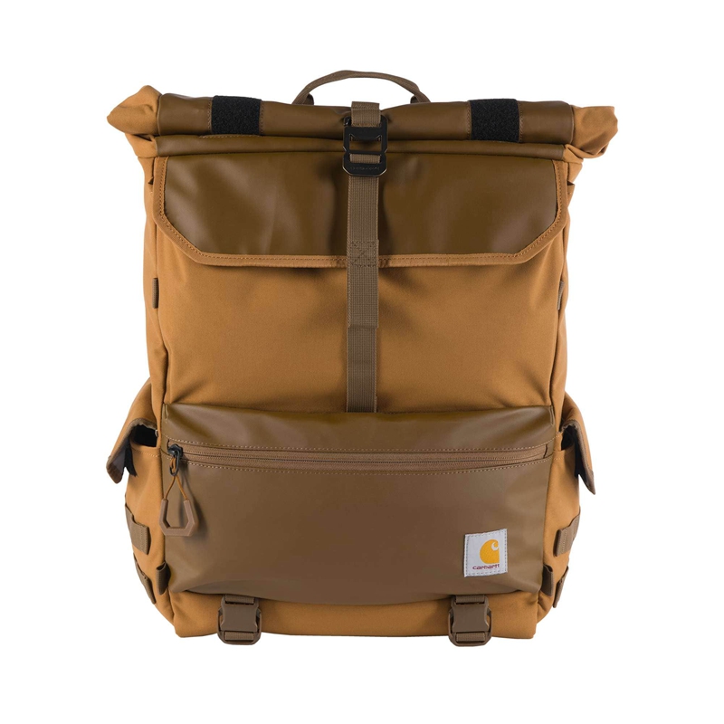 Brown Men Carhartt 40L Nylon Roll-Top Backpack | CTE-187352