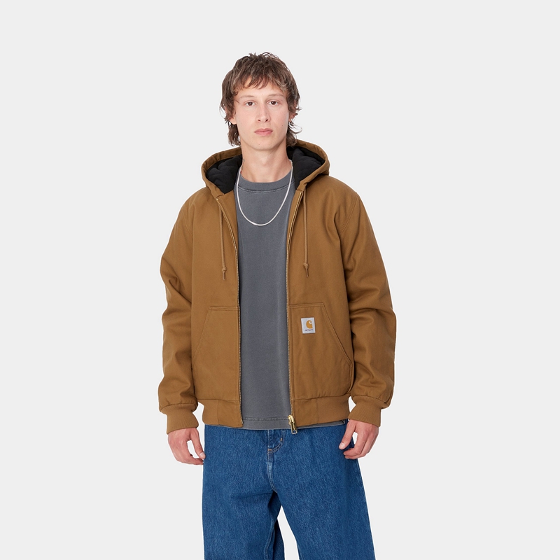 Brown Men Carhartt Active Winter Jackets | EMQ-586419