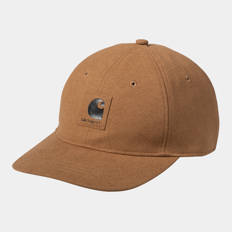 Brown Men Carhartt Artificial Suede Hats | UKH-635942