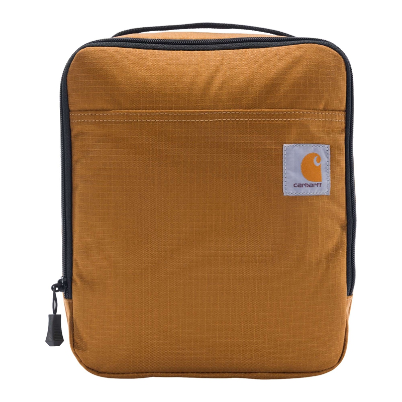 Brown Men Carhartt Cargo Series Insulated 4 Can Lunch Cooler Bags | MXZ-518762