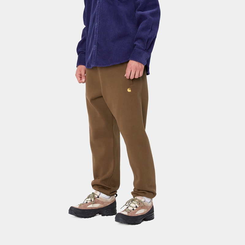 Brown Men Carhartt Chase Pants | WBS-845160