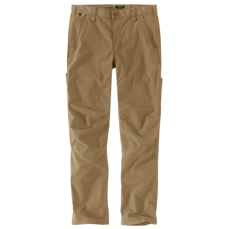 Brown Men Carhartt Flame-Resistant Force® Relaxed Fit Ripstop Utility Work Pants | IXL-985327