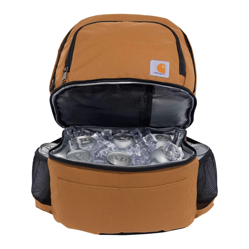 Brown Men Carhartt Insulated 24 Can Two Compartment Cooler Bags | ERH-782534