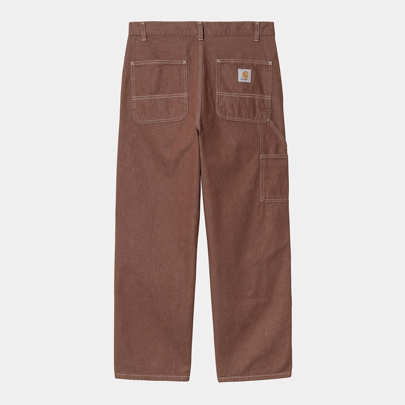 Brown Men Carhartt Midland Double Knee Pants | LJV-794560