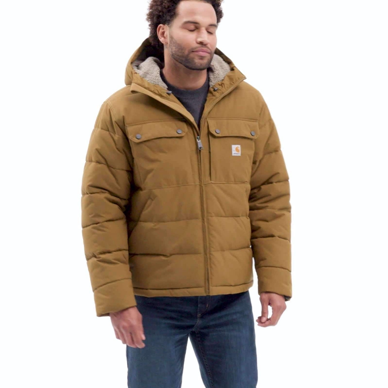 Brown Men Carhartt Montana Loose Fit Insulated Jackets | LAC-327814