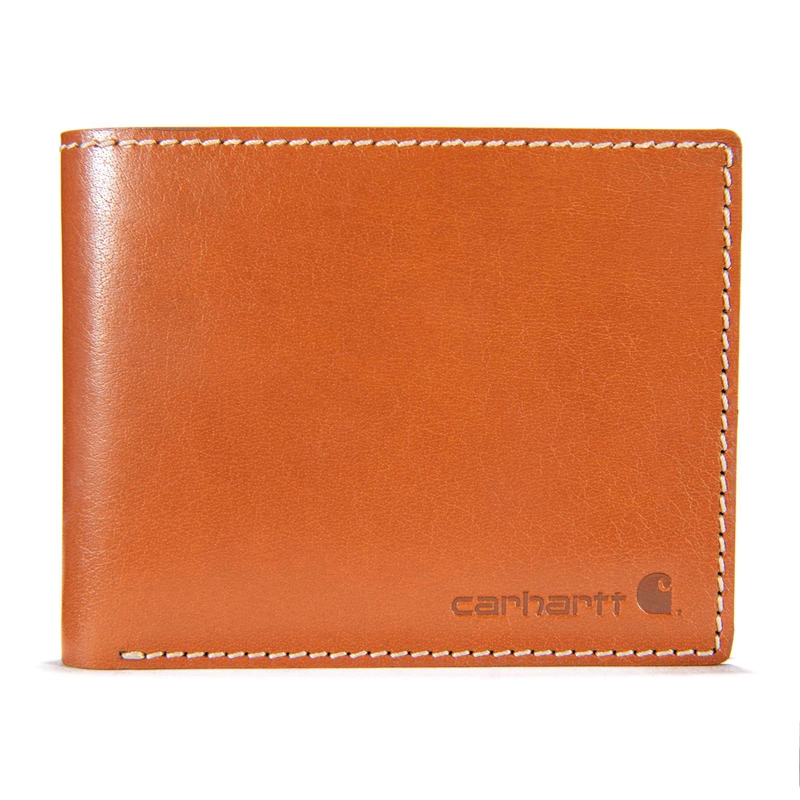 Brown Men Carhartt Rough Cut Bifold Wallets | KRI-146207