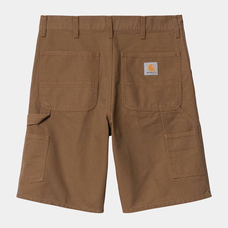 Brown Men Carhartt Single Knee Shorts | GML-405312