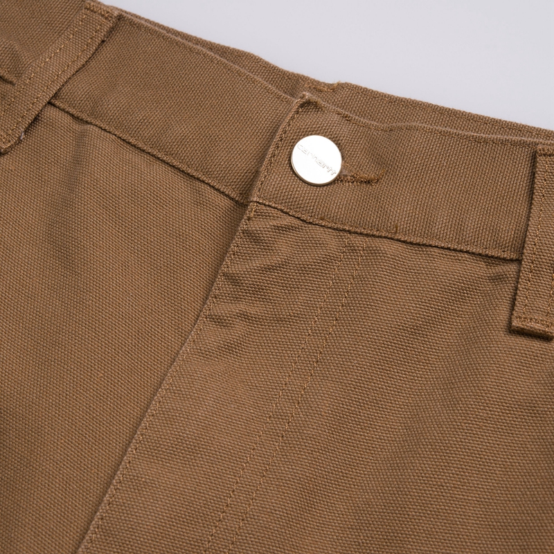 Brown Men Carhartt Single Knee Shorts | GML-405312