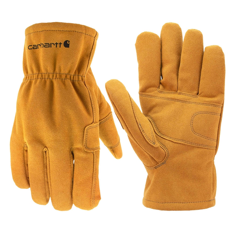 Brown Men Carhartt Synthetic Suede Fencer Work Gloves | RDS-762340