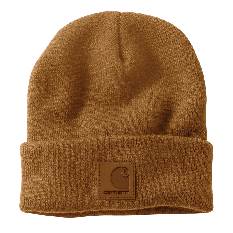 Brown Men Carhartt Tonal Patch Beanie Hats | OXL-549102