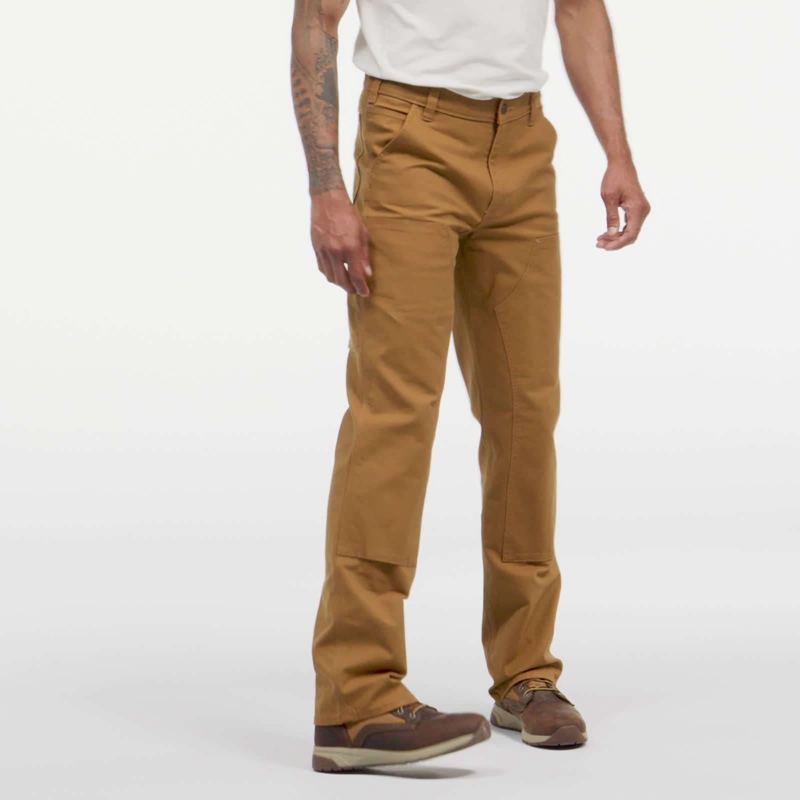 Brown Men Carhartt Utility Double-Knee Work Pants | NFU-081542