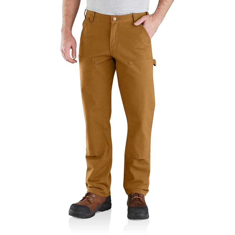 Brown Men Carhartt Utility Double-Knee Work Pants | NFU-081542