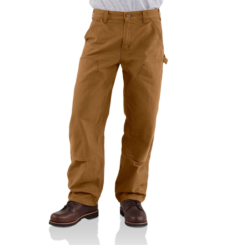 Brown Men Carhartt Utility Double-Knee Work Pants | PUL-940635