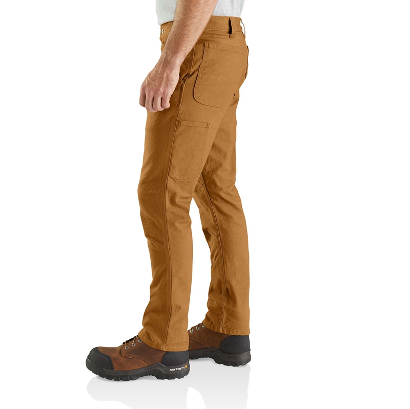 Brown Men Carhartt Utility Dungaree Pants | FZS-962835