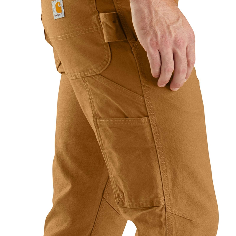 Brown Men Carhartt Utility Dungaree Pants | FZS-962835