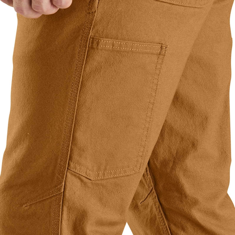 Brown Men Carhartt Utility Dungaree Pants | FZS-962835