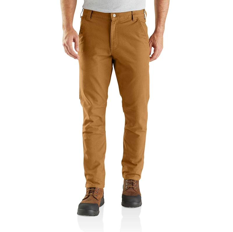 Brown Men Carhartt Utility Dungaree Pants | FZS-962835