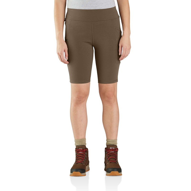 Brown Women Carhartt Force® Fitted Lightweight Utility Shorts | AFJ-694217