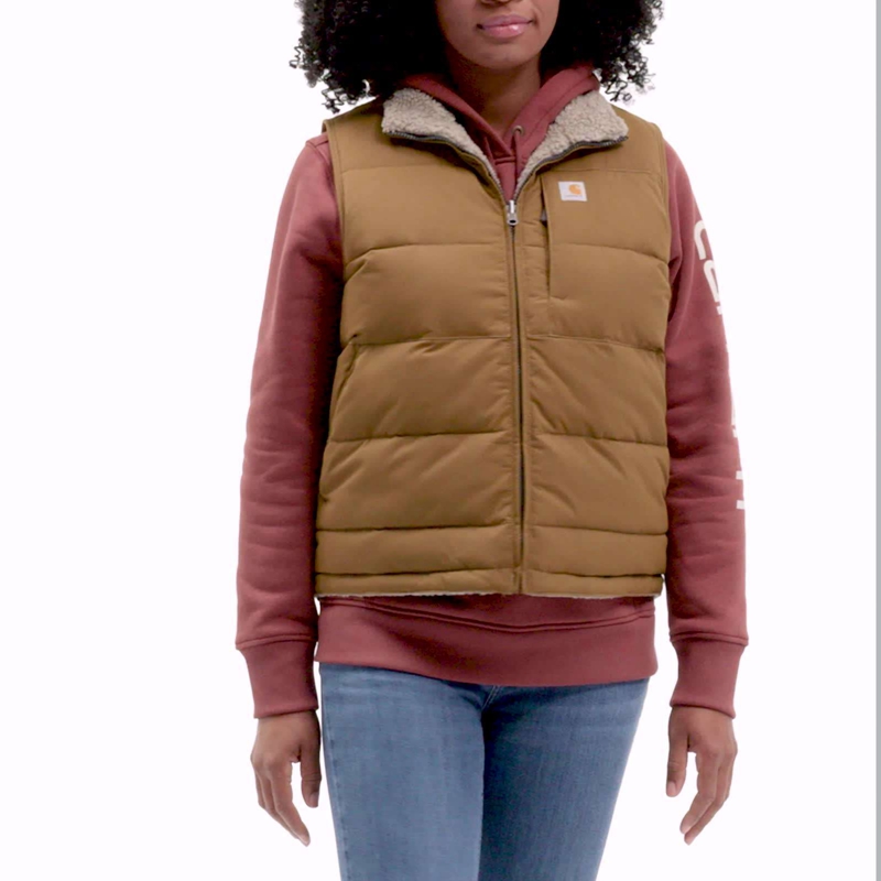 Brown Women Carhartt Montana Puffer Vest | FNL-369572