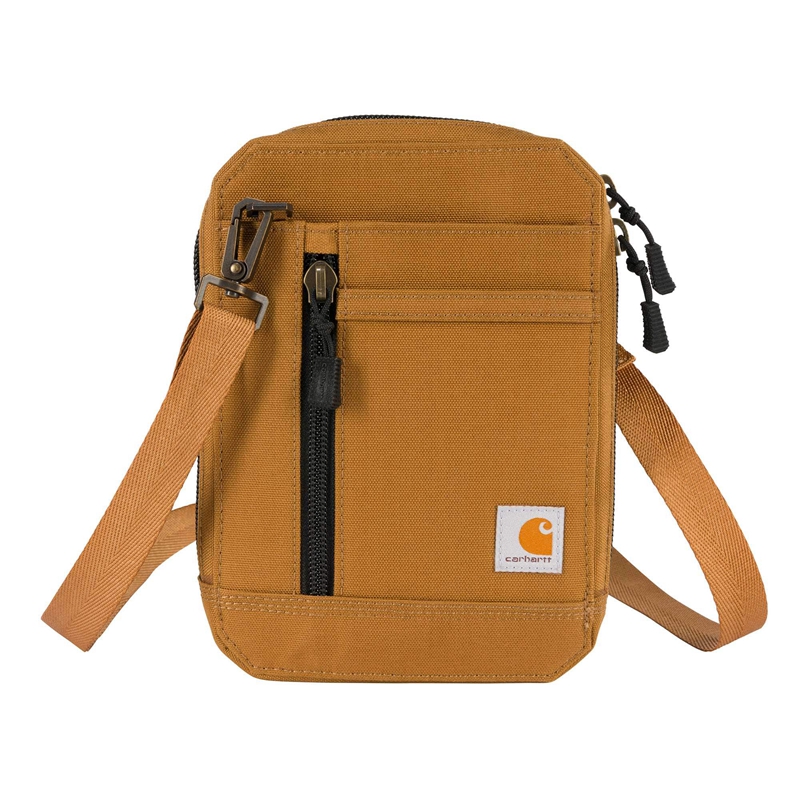 Brown Women Carhartt Nylon Duck Crossbody Wallets | OMH-063952