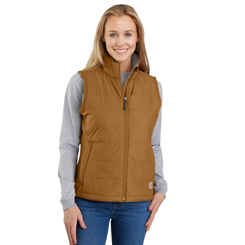 Brown Women Carhartt Puffer Vest | XYF-850492