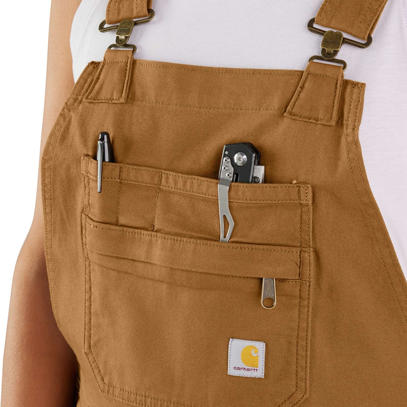 Brown Women Carhartt Rugged Flex™ Relaxed Fit Canvasall Shorts | MND-467182