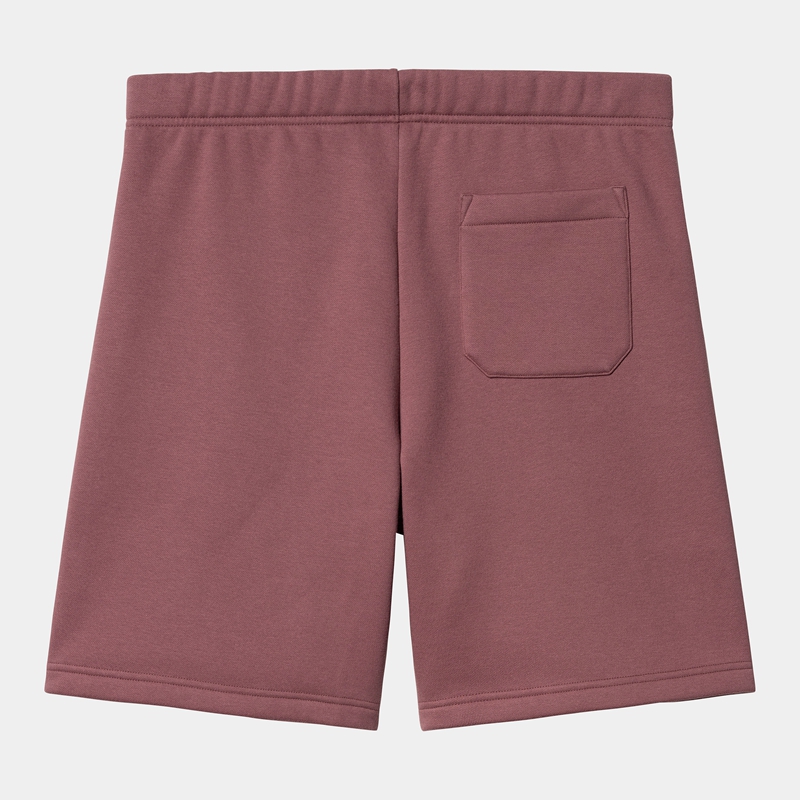 Burgundy Men Carhartt Chase Shorts | ETM-194076