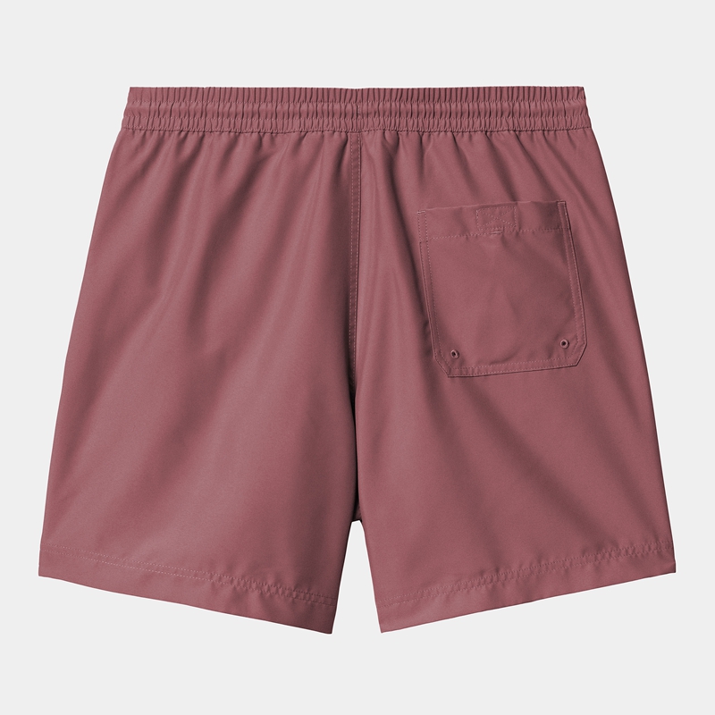 Burgundy Men Carhartt Chase Swim Trunk Shorts | NPO-417560