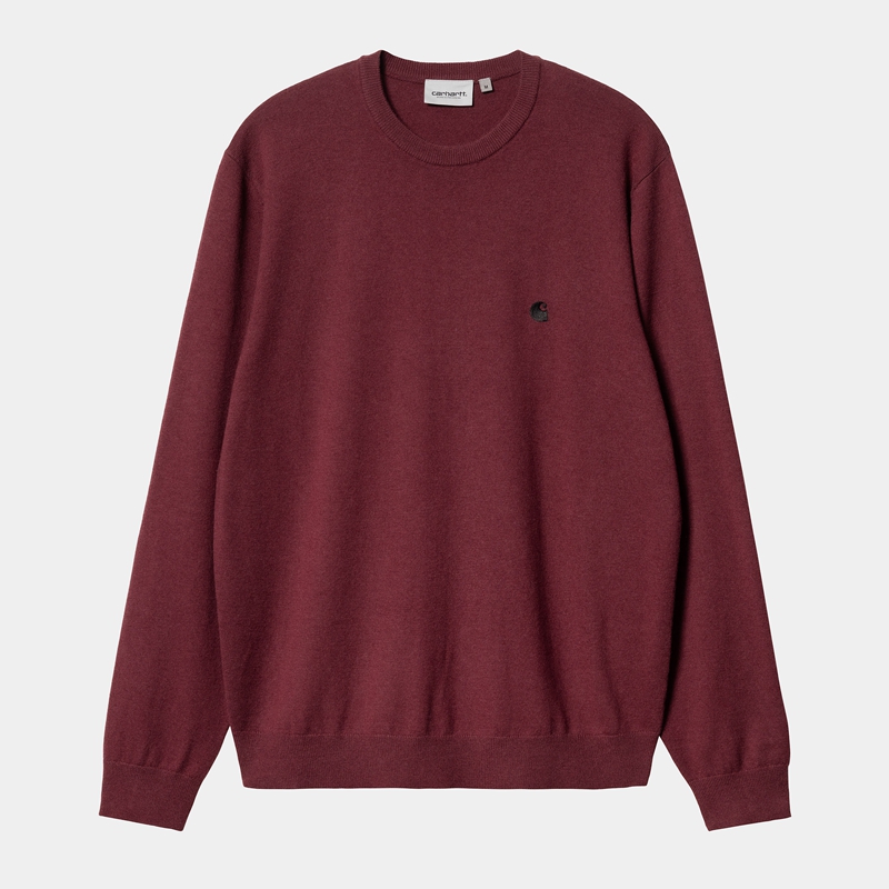 Burgundy Men Carhartt Madison Sweatshirt | ZQT-892135