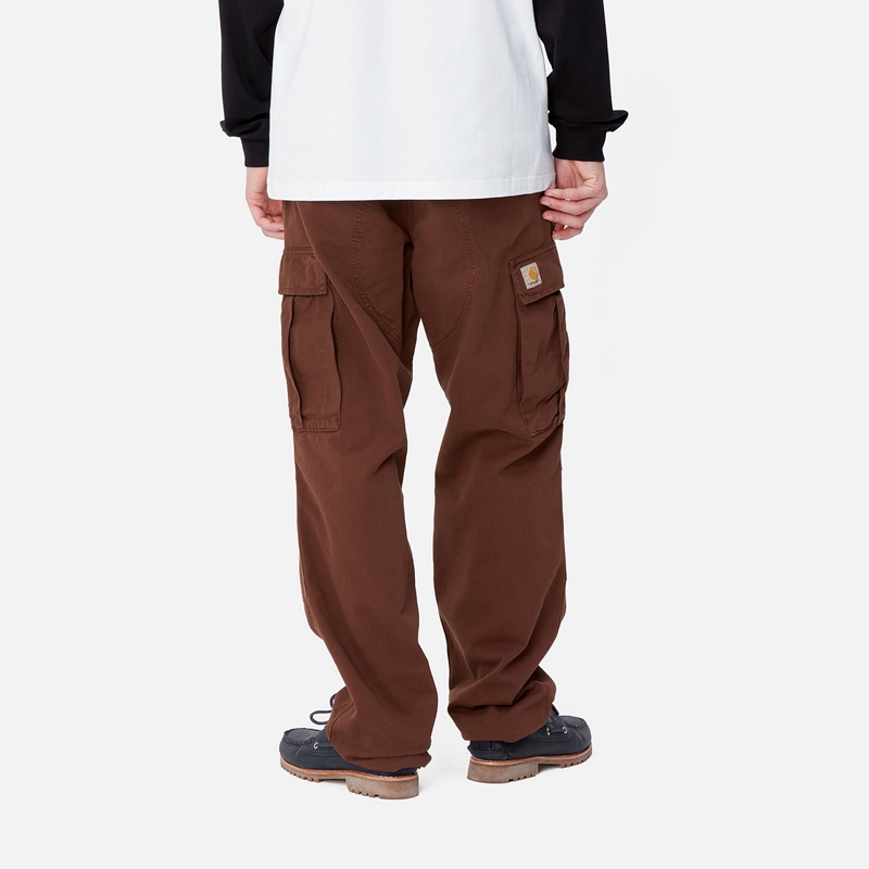 Burgundy Men Carhartt Regular Cargo Pants | XFP-379645