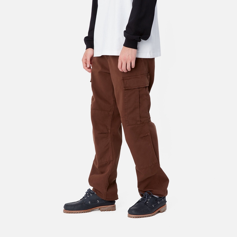 Burgundy Men Carhartt Regular Cargo Pants | XFP-379645