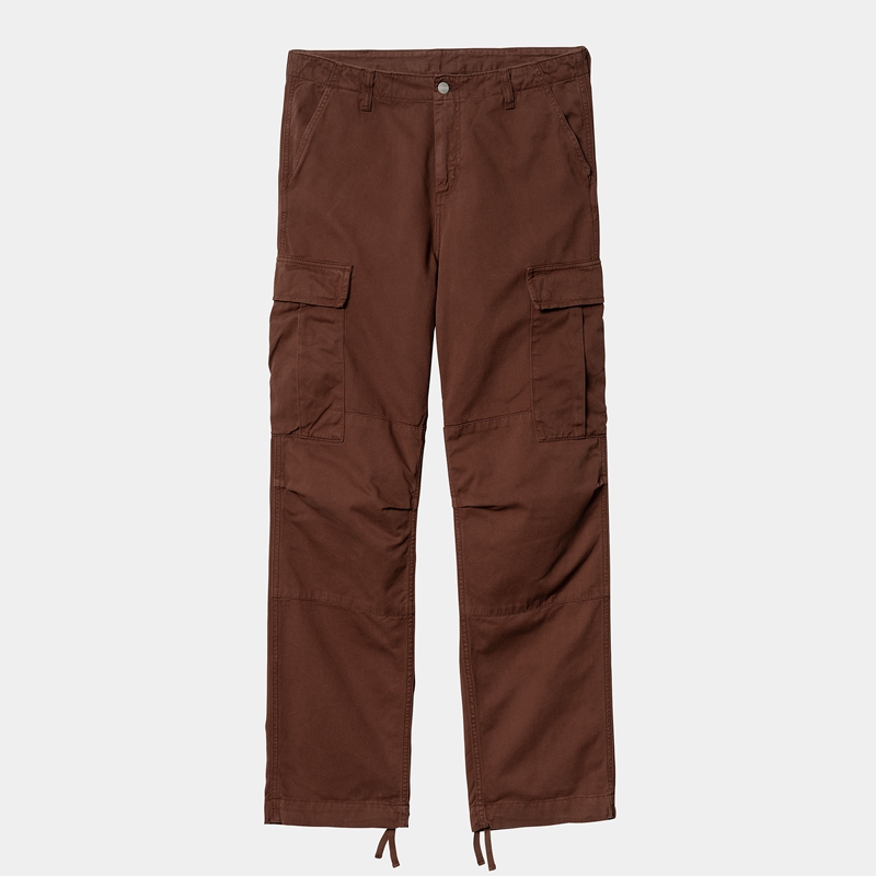 Burgundy Men Carhartt Regular Cargo Pants | XFP-379645