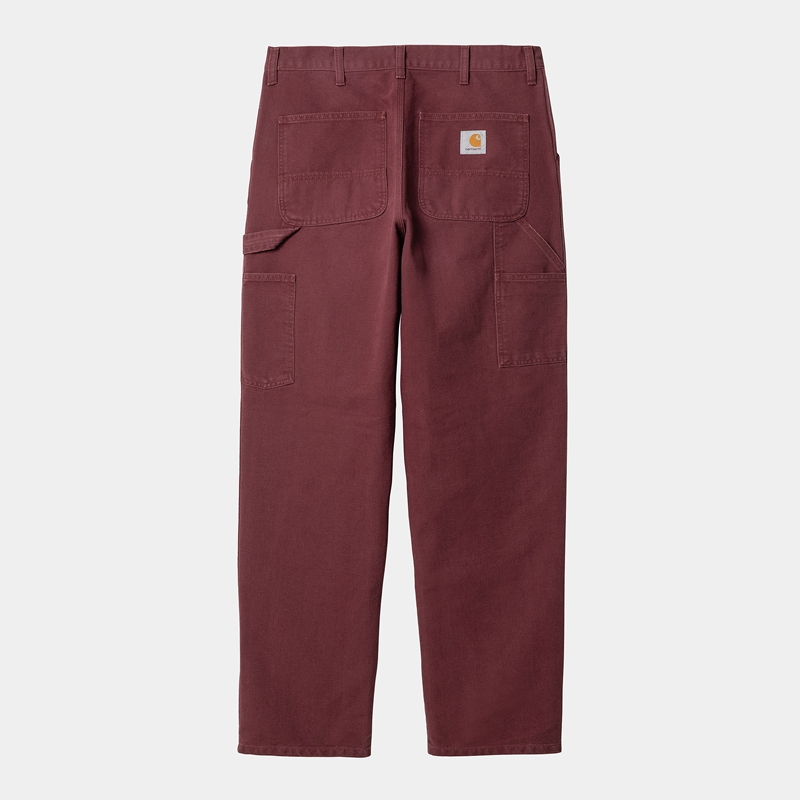 Burgundy Men Carhartt Single Knee Pants | WIM-075469