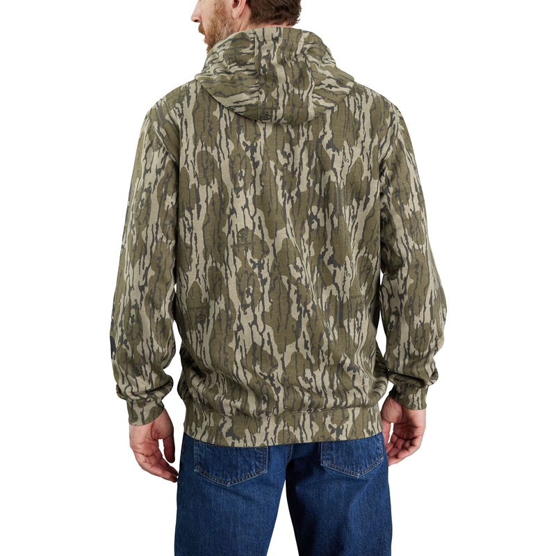 Camo Men Carhartt Loose Fit Midweight Camo Sleeve Graphic Hoodie | MIA-783105