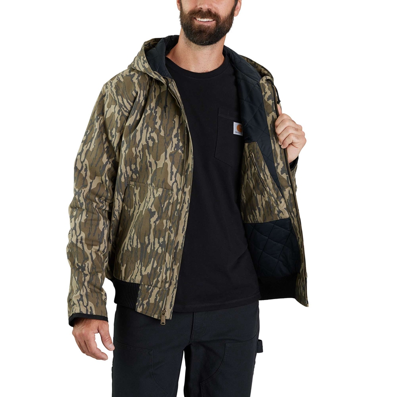 Camo Men Carhartt Rugged Flex® Duck Loose Fit Insulated Camo Active Jackets | SAH-038216