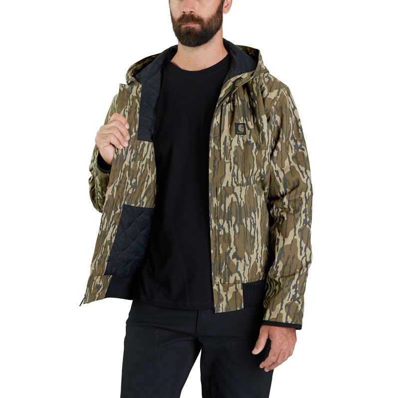 Camo Men Carhartt Rugged Flex® Duck Loose Fit Insulated Camo Active Jackets | SAH-038216