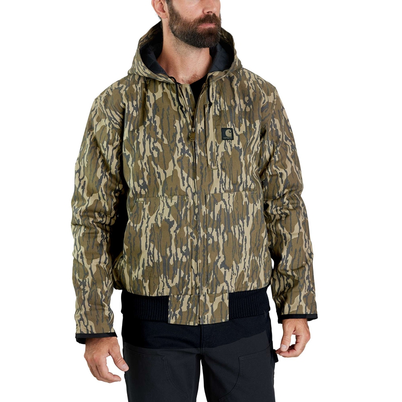 Camo Men Carhartt Rugged Flex® Duck Loose Fit Insulated Camo Active Jackets | SAH-038216