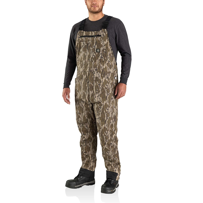 Camo Men Carhartt Super Dux™ Relaxed Fit Insulated Camo Bib Overalls | VLP-089326