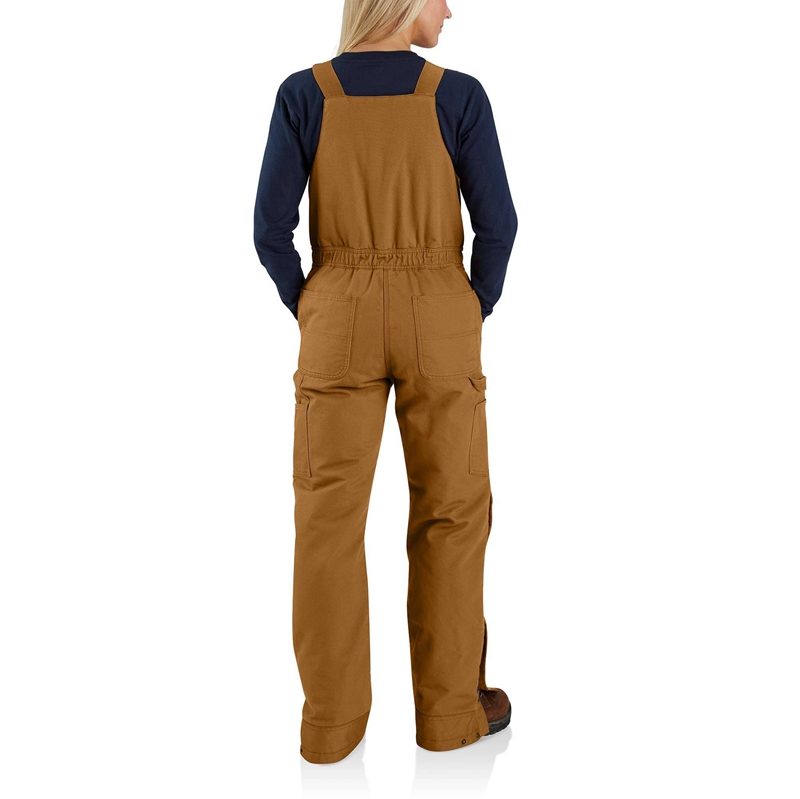 Chocolate Women Carhartt Insulated Bibs Overalls | ORC-107258