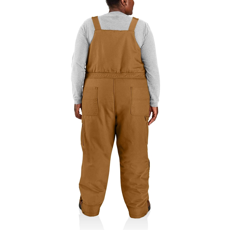 Chocolate Women Carhartt Insulated Bibs Overalls | ORC-107258