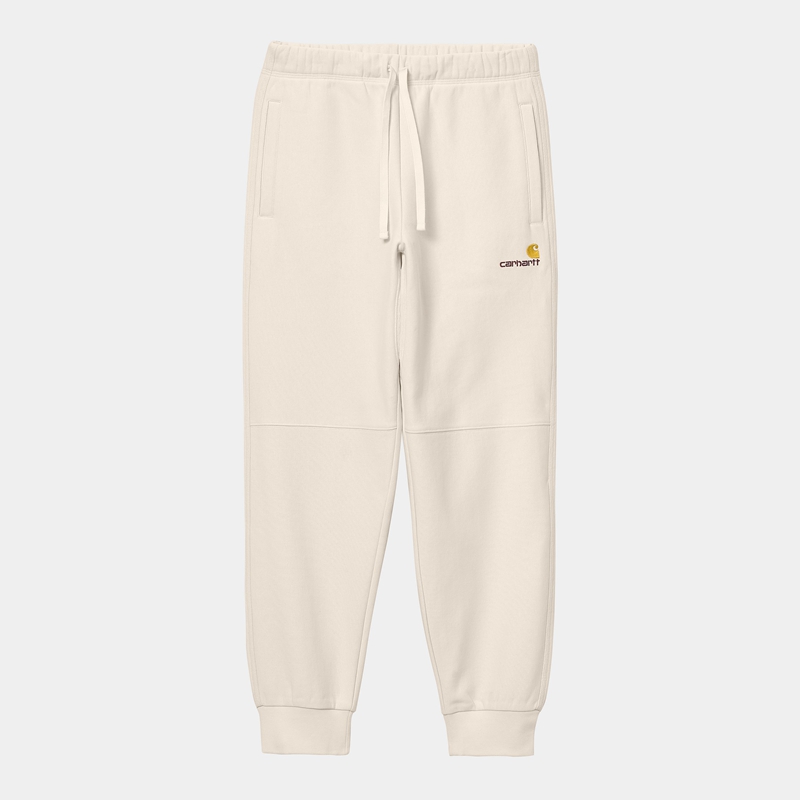 Cream Men Carhartt American Script Jogging Pants | FDP-328546