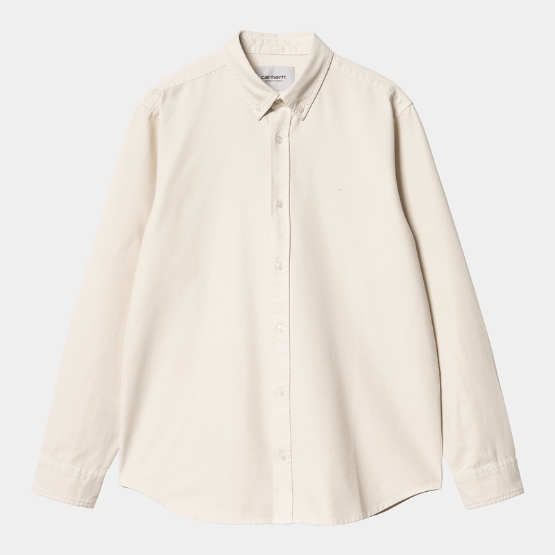 Cream Men Carhartt Bolton Shirts | NYG-965207