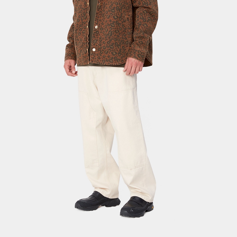 Cream Men Carhartt Midland Double Knee Pants | OWY-397485