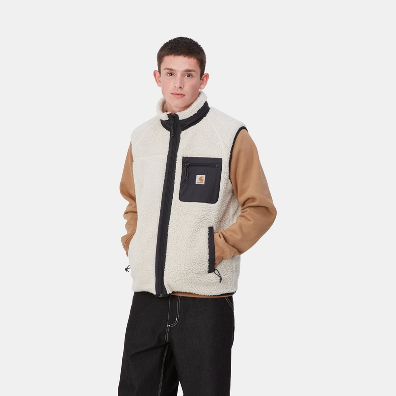 Cream Men Carhartt Prentis Liner Vest | AEM-598203